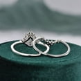 thumbnail image 3 of Silvago Jewel Pear Cut 2.4 Ct VVS1/D Lab Created Simulated Diamond Ring - 14K White Gold Over Solitaire Ring - Multi-Stone Stacking Engagement Ring - Silver Diamond Beautiful Special Occasion Ring, 3 of 7