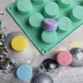 thumbnail image 4 of Juliy Cake Mold Round Column Shape Reusable Convenient Demoulding 15 Holes Silicone Cake Mold Baking Tool for Gifts, 4 of 4