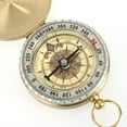 thumbnail image 6 of ULTNICE Hiking Compass Portable Copper Golden 1Set for Men and Women, 6 of 8