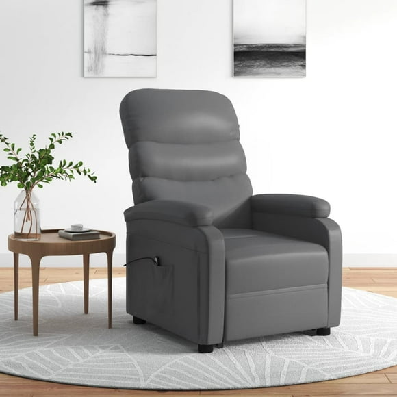 vidaXL Stand up Chair Anthracite Faux Leather