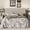 Beige, variant on Frostbloom Queen Size Platform Bed Frame with Velvet Upholstered Headboard, Off-white