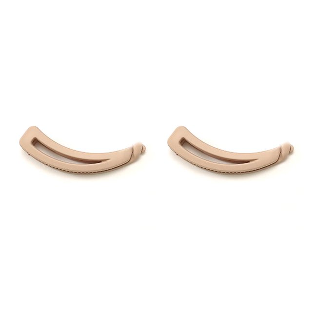 Vogacara Pinza de plátano mate Pinza de pelo Horquilla de cola de caballo Accesorios portátiles Beige Beige 2piezas Vogacara CBP381339