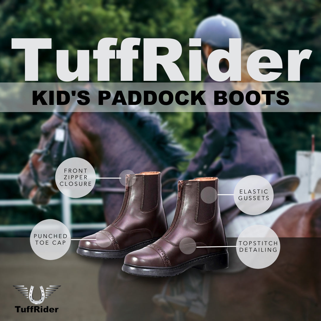 TuffRider Kids Front Zip Paddock Boots - image 5 of 6