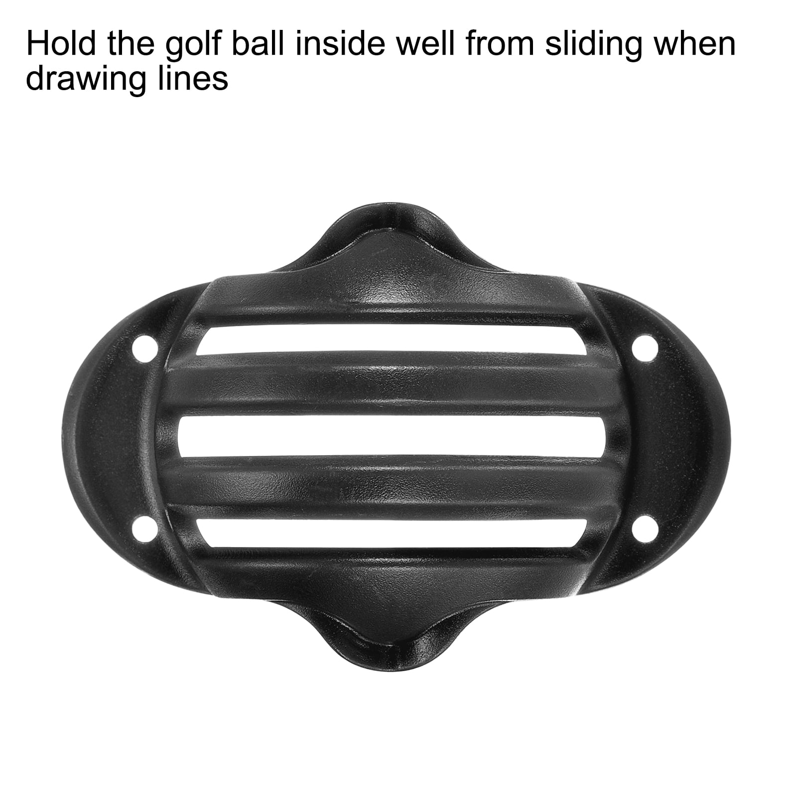 Unique Bargains Line Marking Stencils Marker Alignment Tool Golf Ball Liner Black,Red
