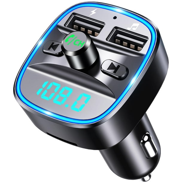 Adaptador Bluetooth para coche, transmisor FM COMSOON con doble USB