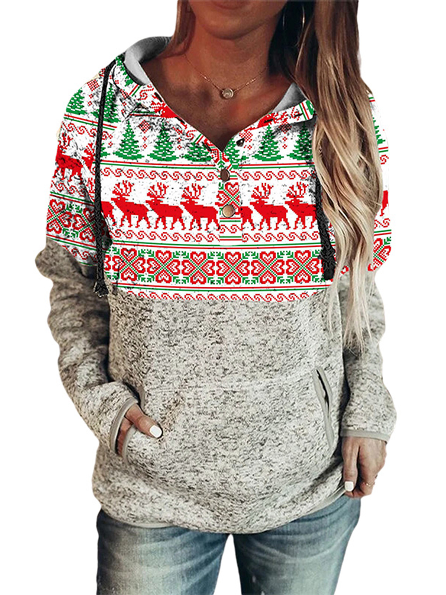 Paille Women Christmas Hoodies Xmas 
