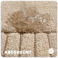 thumbnail image 3 of PABUBE Bathroom Rugs 16"x24", Absorbent Bath Mats Rugs for Bathroom Floor Non Slip Non Skid, Soft Shag Microfiber Machine Washable Shower Bath Mat for Bathroom Decor, Khaki, 3 of 8