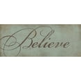 thumbnail image 2 of Marrott, Stephanie 32x15 White Modern Wood Framed Museum Art Print Titled - Believe, 2 of 4