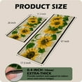thumbnail image 2 of Yellow Sunflower Kitchen Mats 2 Piece Vintage Sunflower Floral Farmhouse Kitchen Rugs Sets Non-Slip Waterproof Cushioned Anti Fatigue Floor Mat for Home Kitchen Laundry Decor, 17.3" x28"+17.3" x 47", 2 of 6