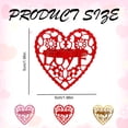 thumbnail image 3 of Valentine Napkin Rings,Heart Napkin Rings,Hollow-Out Heart Napkin Rings Table Decorations Heart Napkin Holders for Valentine's Day Wedding Anniversary Family Party Table Decoration(Red), 3 of 9