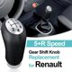 thumbnail image 2 of Para Renault Clio, Megane, Scenic, Kangoo, pomo de cambio de marchas con diseño ergonómico, fácil instalación, material de alta calidad para mayor durabilidad, tacto cómodo, manual de 5 velocidades, 2 of 7