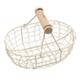 thumbnail image 3 of Cesta De Ambre De Hierro Cesta De Almacenamiento De Estilo Retro Bandeja Mango Decoración Macarena Canasta de frutas de cocina, 3 of 8