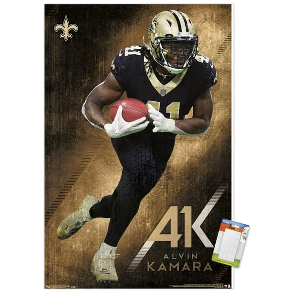 NFL New Orleans Saints - AlVin Kamara 19 Wall Poster, 14.725" x 22.375"