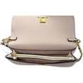 thumbnail image 4 of Tory Burch Women's Britten Pebble Chain Wallet Wristlet Crossbody Bag In Delicate PINK, 4 of 7