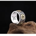 thumbnail image 5 of Retro Five Emperors Money Ring Adjustable Open Band Copper Coin Style Lucky Amulet Jewelry for Men and Women Vintage Accessory, 5 of 6
