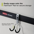 thumbnail image 4 of Rubbermaid FastTrack Garage Storage Wall Mounted Metallic Compact Hook, 4 of 6