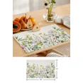 thumbnail image 7 of Spring Flowers Herbs Fields Retro Placemat for Dining Table Tableware Mats Kitchen Dish Mat Pad 4/6pcs Table Mat Home ration, 7 of 7