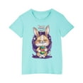 thumbnail image 4 of Jamicy Fashion Tops for Kids Trendy Gift for Kids Toddler Kids Boys Girls Cotton Easter Day T-Shirt Fashion Cute Round Neck Print Tee Short Sleeve Top, 4 of 4