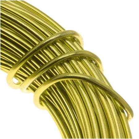 118 Wire Gauge - Aluminum Craft Wire Apple Green 18 Gauge 39 Feet (11.8 Meters)