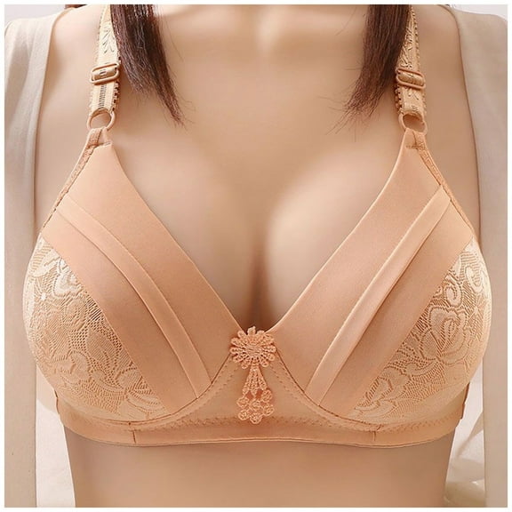 asdoklhq Summer Fall Sports Bras for Women 2026,Womens Fashion Plus Womens Solid Lace Lingerie Bras Plus Size Underwear Bralette Bras Comfortable Bra