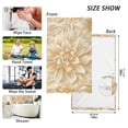 thumbnail image 2 of Gold Flowers Hand Towel Bath Towels Face Towels Cotton Absorbent for Home Hotel Spa Swimming Yoga Sports, 2 of 7