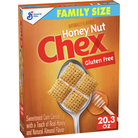 Chex Breakfast Cereal, Honey Nut, Gluten Free, 20.3 oz