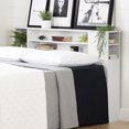 thumbnail image 1 of South Shore Vito Full/Queen Bookcase Headboard with Storage, in Pure White, 1 of 12