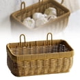 thumbnail image 2 of Woven Storage Basket Wall Hanging Vegetable Organizer Garlic Holder Efficient Home Kitchen Organization Tool, 2 of 7