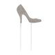 thumbnail image 1 of 1pc High-heeled Shoes Cake Topper Glitter Alloy Rhinestone Birthday Party Cake Pick Food Decoration Supplies (Gold), 1 of 4