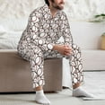 thumbnail image 7 of Sikiie Cute Baseball Mens Pajama Set, Soft Warm Long Sleeve Sleepwear, Cozy Button-Down Pjs for Men-, 7 of 7