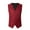 Red, variant on Mens Business Formal Casual Wedding Banquet Vest V Neck Sleeveless Slim Jacket Suit Vest
