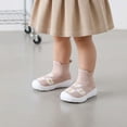 thumbnail image 3 of Toddler Sock Shoes Baby Walking Shoes Infant Slippers Boys & Girls Non-Slip Sneakers Beige Flower 6-9 Months, 3 of 9