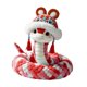 thumbnail image 2 of Juguete de peluche de serpiente Strade Fareast Limited Año Nuevo Chino Rojo 25cm, 2 of 8