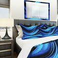 thumbnail image 4 of Designart 'Blue and Black Transition' Modern & Contemporary Bedding Set - Duvet Cover & Shams, 4 of 4