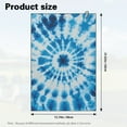 thumbnail image 7 of Yuyamidu Blue Whilpool Tie Dye Golf Towel Golf Cleaning Towel Golf Accessories Soft Fabric for Bags for Tournament Fitness Yoga Camping, 7 of 7