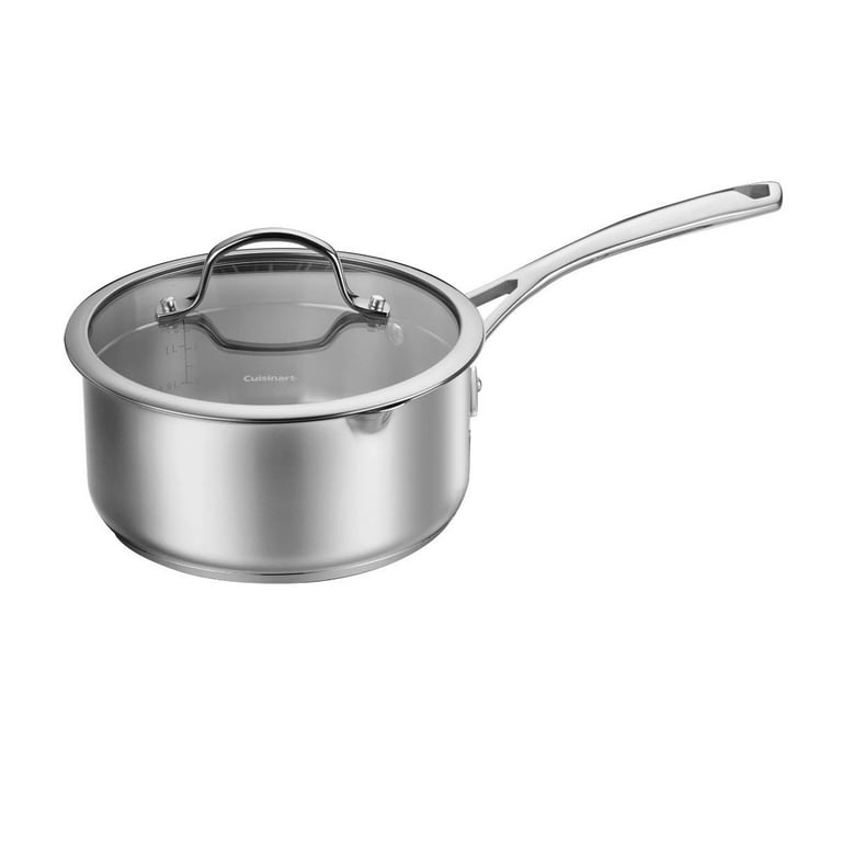  Cuisinart 419-18P 2-Quart Pour Saucepan with Cover Contour  Cookware, Stainless Steel: Home & Kitchen