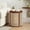 Dark Brown, variant on Christopher Knight Home 15.7" Round End Table, Hollow Woven Rattan Side Table, Wood Frame, Ochre