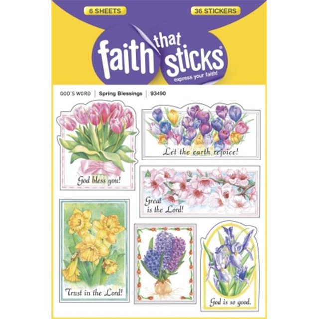 Tyndale House Publishers 103859 Sticker - Spring Blessings 6 Sheets