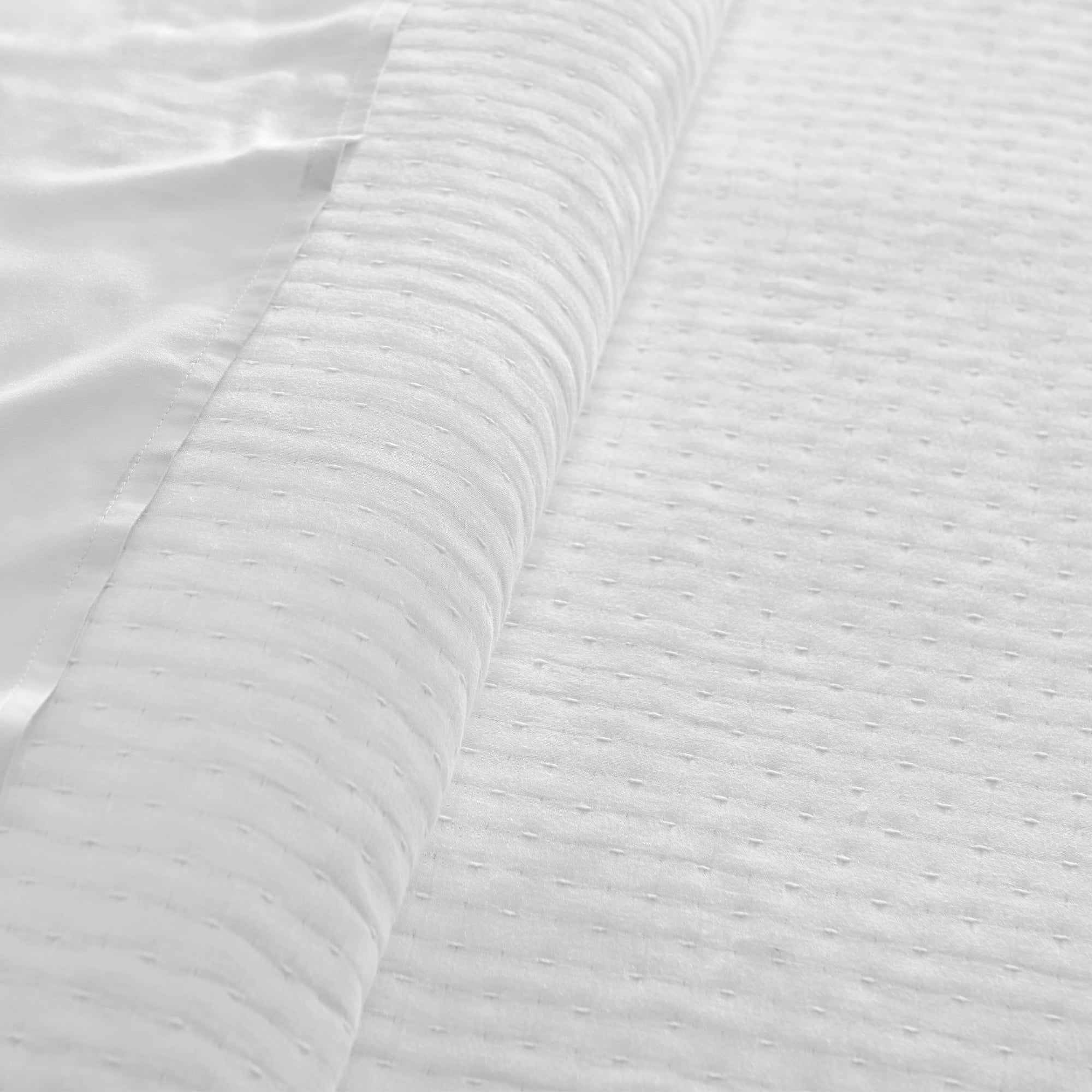 Levtex Home - Reede Muslin White Comforter Set - Twin Comforter + One Standard Pillow Case - Muslin - White - Comforter (68 x 88in.) and Pillow Case (26 x 20in.) - Cotton