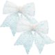 thumbnail image 1 of Christmas Bow Ornaments for Diy Wreath Multi Material Decoration with 2Pcs, 1 of 3