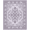 Lavender Purple Gray, Pattern 1, variant on ODIKA 8'x10' Washable Area Rug Medallion With Scrolling Wisteria Border Vintage Floral Oriental Playful for King Size Bedroom Under Bed, Master Suite, Non-Shedding, Easy Care