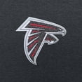 thumbnail image 2 of Men's Antigua Charcoal Atlanta Falcons Victory Chenille Pullover Hoodie, 2 of 2