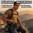 thumbnail image 6 of PU Leather Belt Loop Waist Multitool Sheath with Key Holder Knife Sheaths Flashlight Holster for Training Camping Climbing (Black), 6 of 10