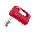 thumbnail image 2 of Rise by Dash Compact Hand Mixer Electric for Whipping + Mixing with Cord Storage, 5 Speed - Red - New, 2 of 7