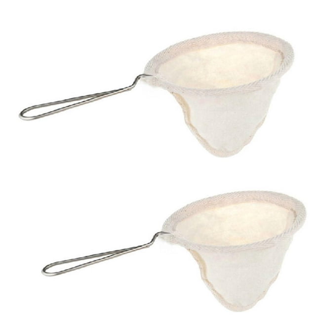 2 filtros de café/té reutilizables tradicionales tailandeses, filtro de café, filtro de té de tela, filtro de café