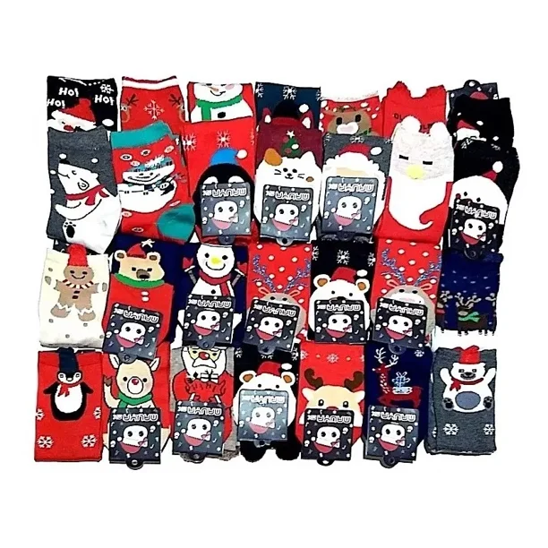 100 Pares De Calcetines Navideños 22 A 27 Cm Mayoreo | Walmart en línea