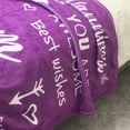 thumbnail image 3 of Get Well Soon Gifts for Women, Inspirational Gifts for Women, Couragement Compassion Purple Throw Blanket Warm Hugs Gifts for Women Friend Mom Wife Daughter Sister Colleague 50"x60", 3 of 6
