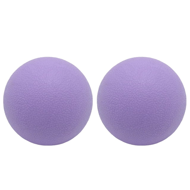 Pelota de masaje SIMPLECOOL Hard Lacrosse de 6 cm, 2 unidades, color morado