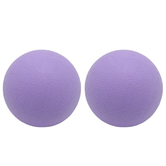 Pelota de masaje SIMPLECOOL Hard Lacrosse de 6 cm, 2 unidades, color morado