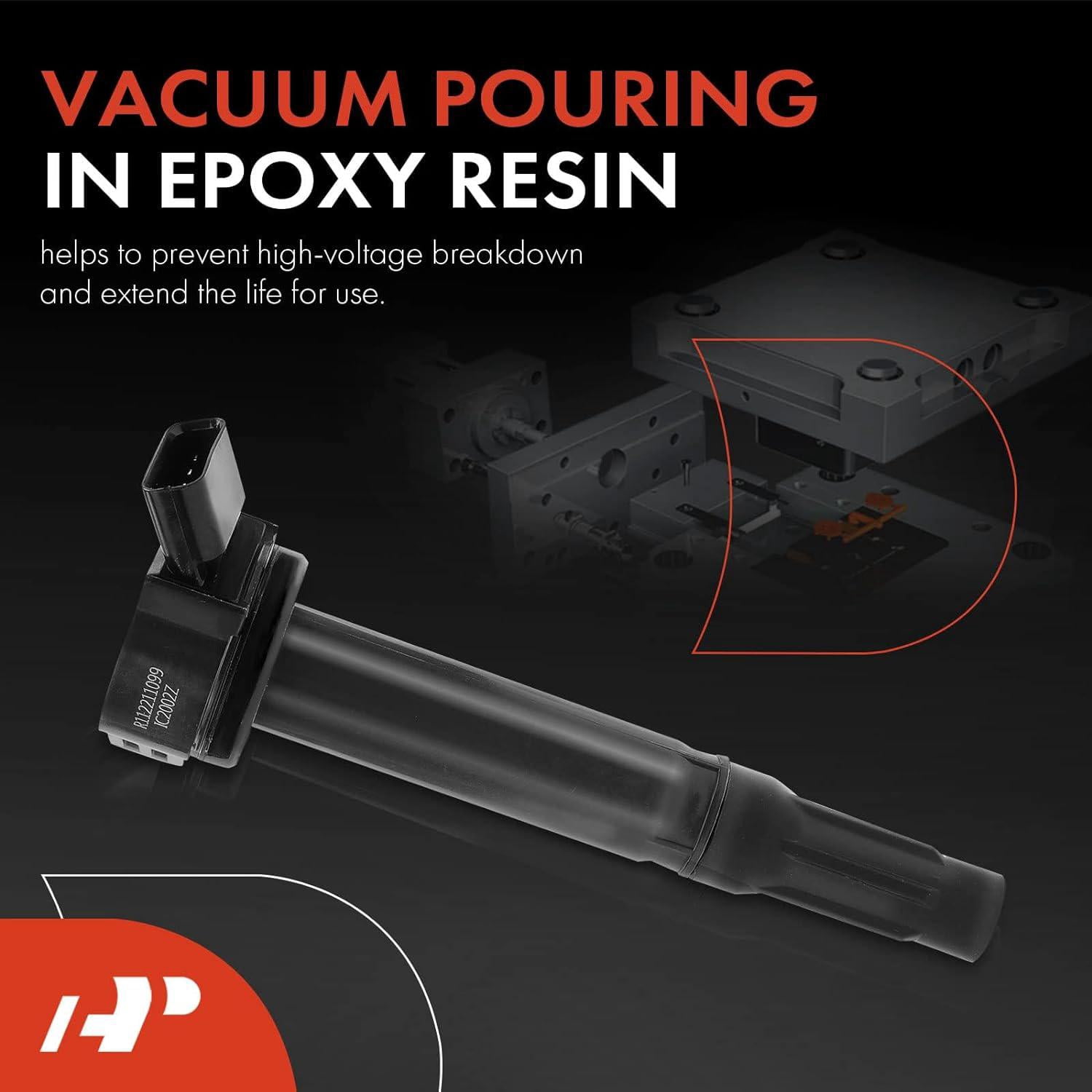 A-Premium Ignition Coil Pack Replacement for Toyota Avalon Camry Highlander RAV4 Sienna RX350 ES350 V6 3.5L Fits select: 2016-2018 TOYOTA RAV4 LE, 2013-2015 TOYOTA RAV4 XLE